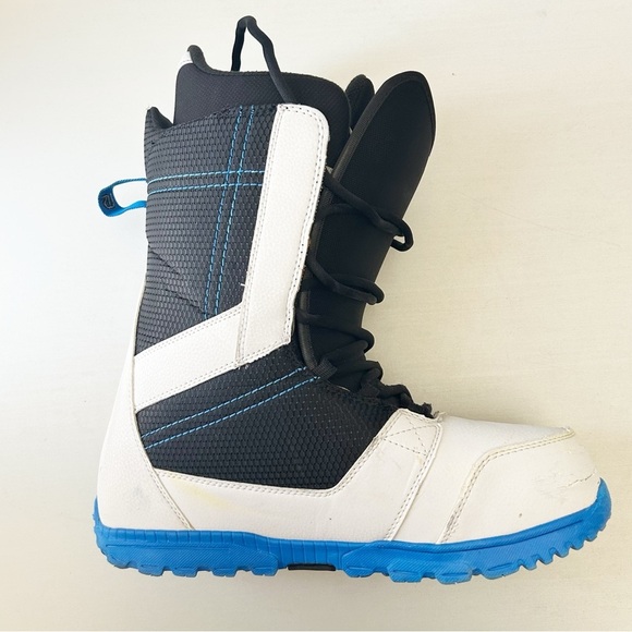 Burton Men’s Invader Snowboard Boots Imprint 1 Black White Blue Size 14 - Picture 14 of 16